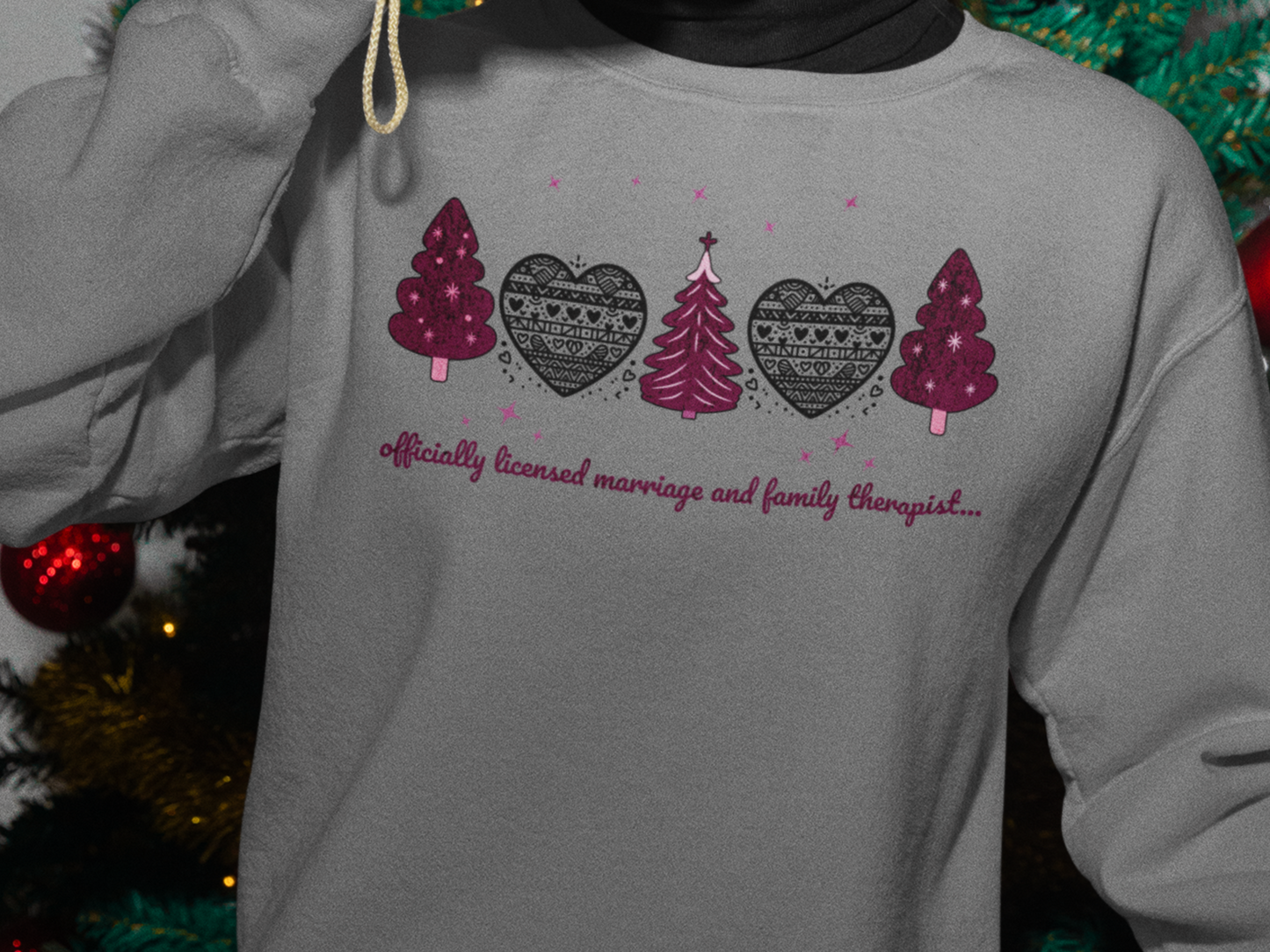 Therapist Sweatshirt - Cozy Unisex Pullover for Licensed Therapists, Christmas sweater gift for her. Christmas sweater gift for him.