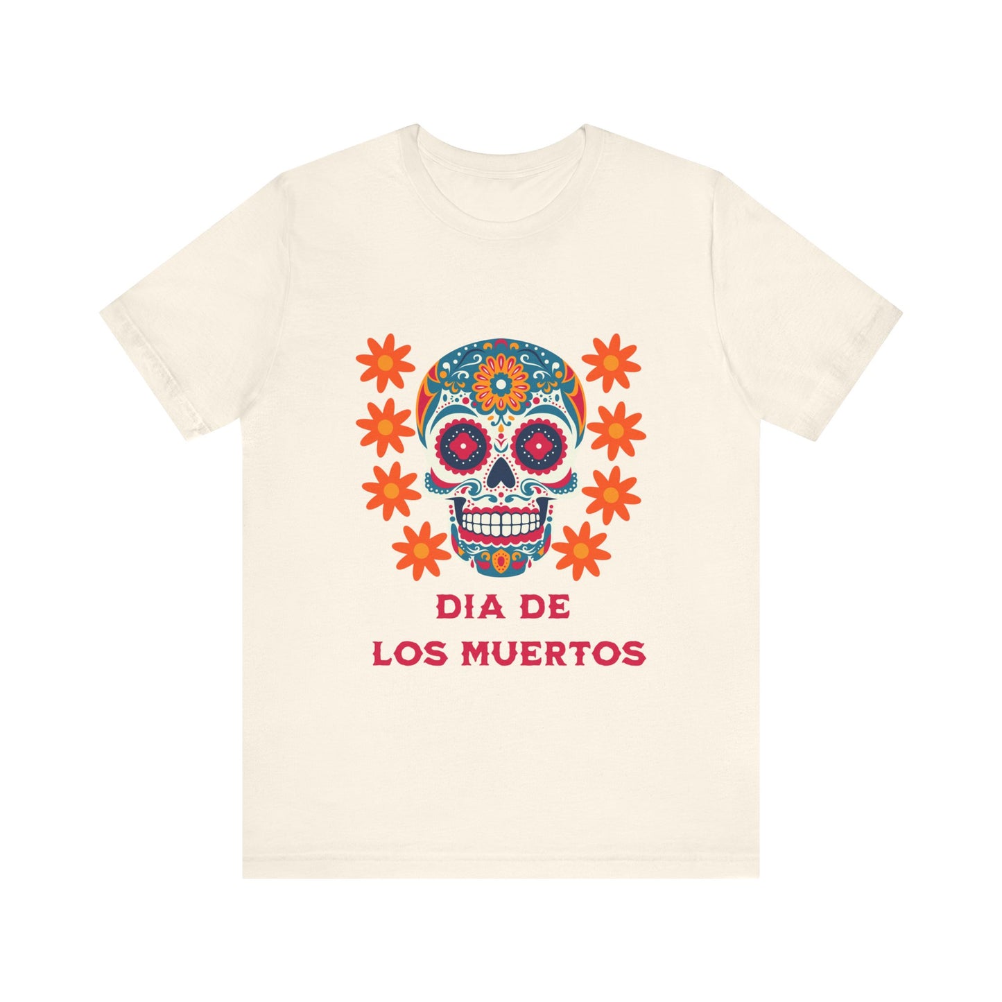 Colorful Día de los Muertos t-shirt, Unisex T-Shirt, Day of the Dead Gift, Festival Attire, Dia de Los Muertos Playera, Skull T-shirt