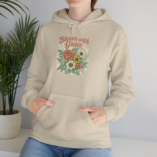 Modern Floral Unisex Hoodie Sweatshirt, Cozy Sweater, Great Gift for Women, Women's Winter Fashion, Flower Pattern Top, Gift for Her, Floral