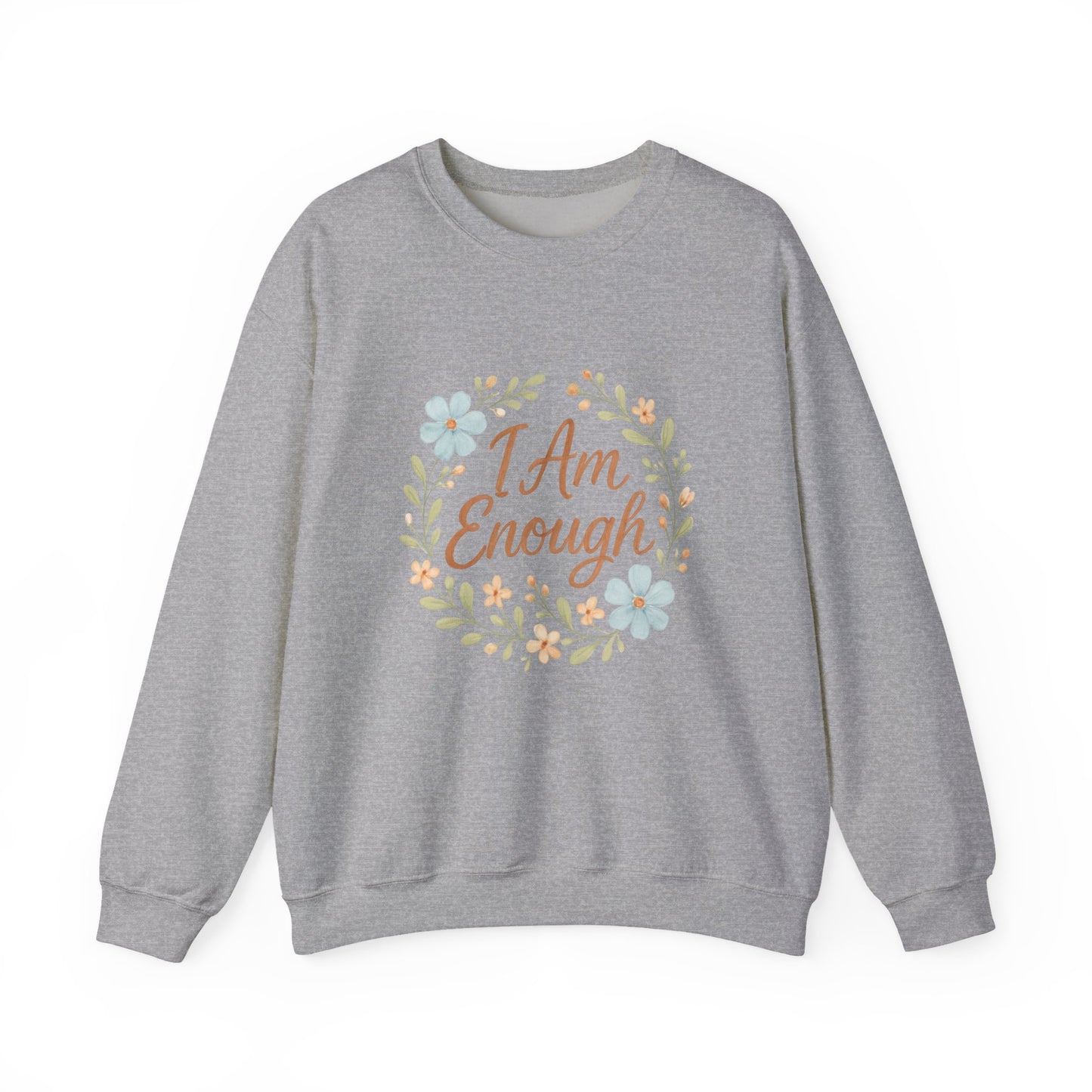 Positive Affirmation sweater, believe in yourself, empowerment message, cozy sweatshirt. Unisex Heavy Blend™ Crewneck Sweatshirt