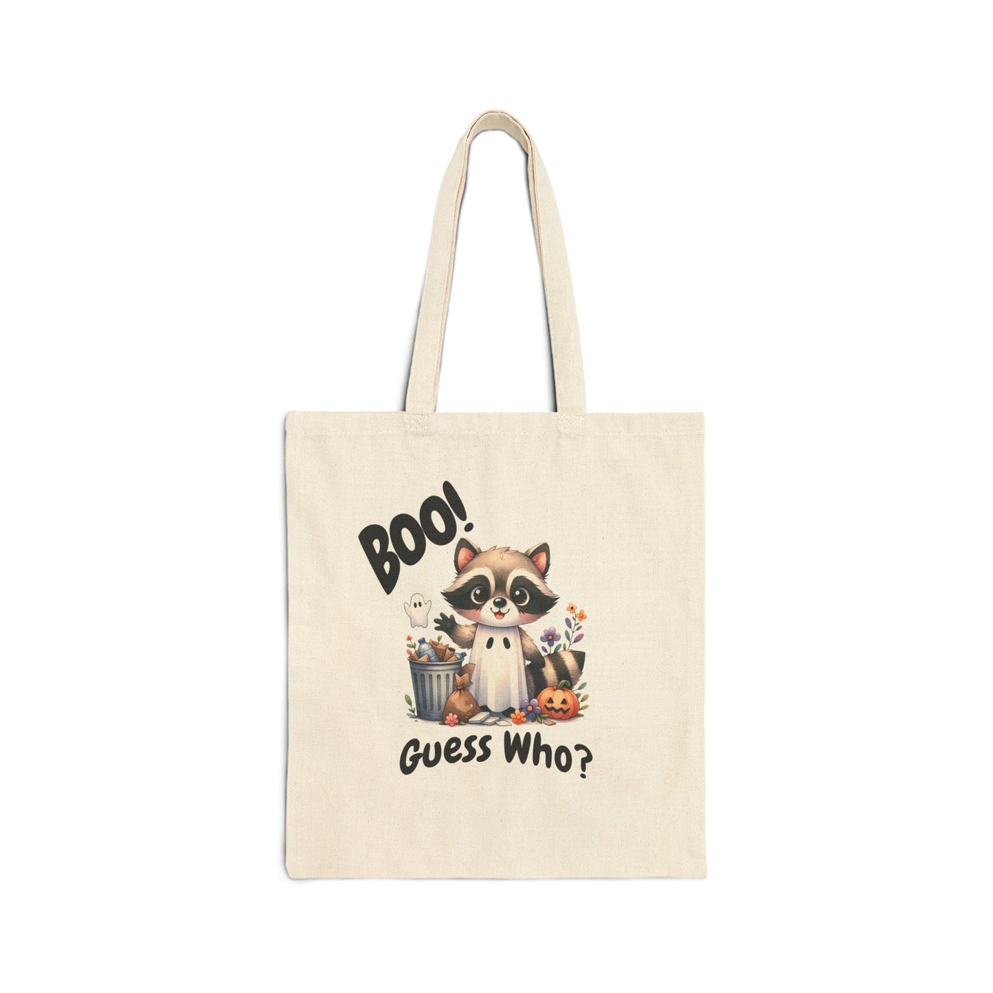Raccoon Tote Bag, Fun Eco-Friendly Bag for Trick or Treat, Cute Gift for Kids, Back to School Tote, Grocery Bag