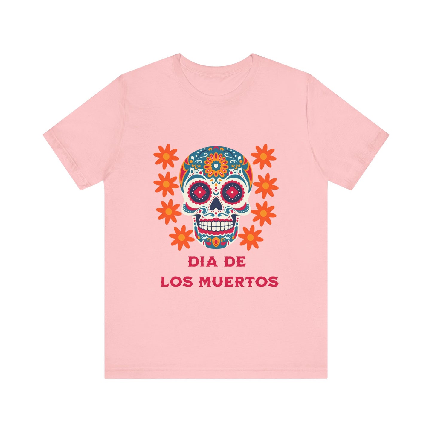 Colorful Día de los Muertos t-shirt, Unisex T-Shirt, Day of the Dead Gift, Festival Attire, Dia de Los Muertos Playera, Skull T-shirt