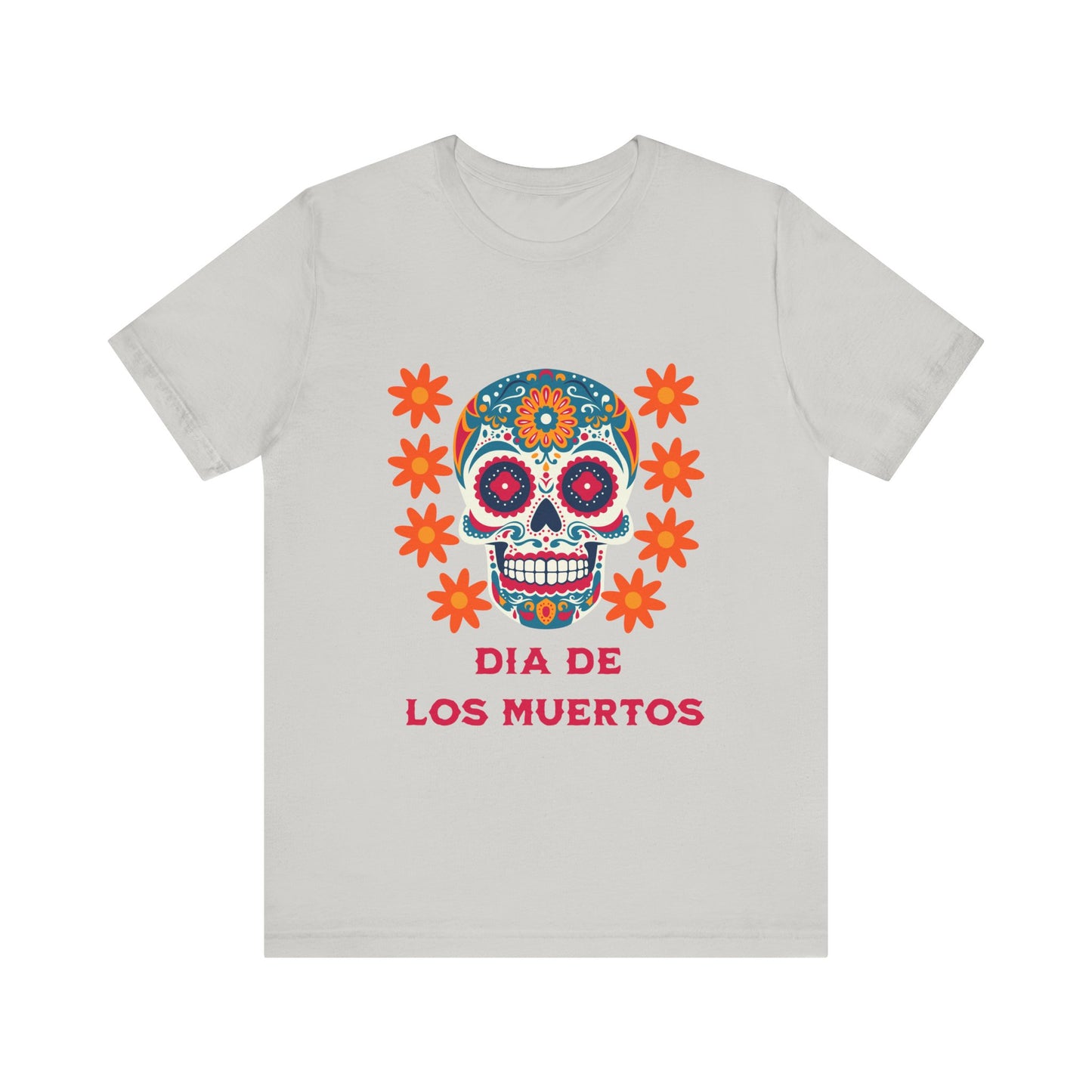 Colorful Día de los Muertos t-shirt, Unisex T-Shirt, Day of the Dead Gift, Festival Attire, Dia de Los Muertos Playera, Skull T-shirt