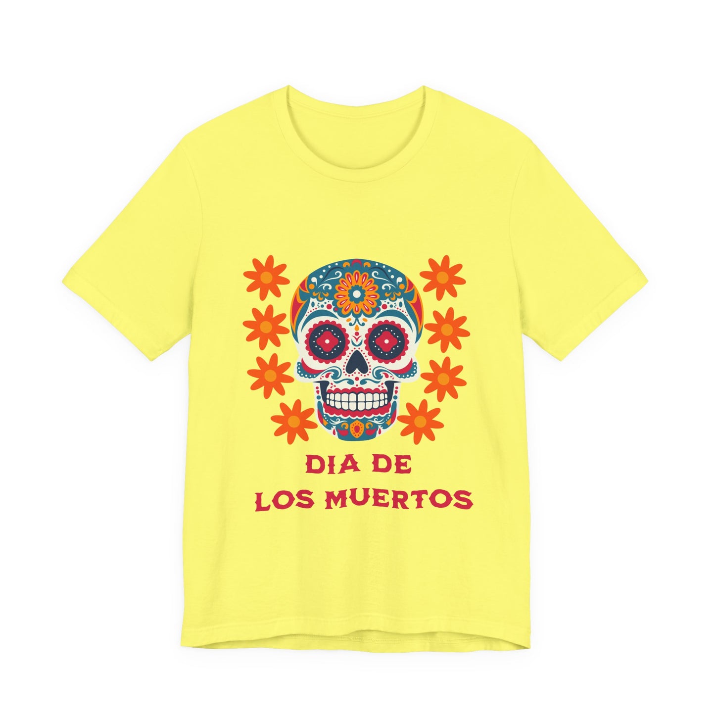 Colorful Día de los Muertos t-shirt, Unisex T-Shirt, Day of the Dead Gift, Festival Attire, Dia de Los Muertos Playera, Skull T-shirt