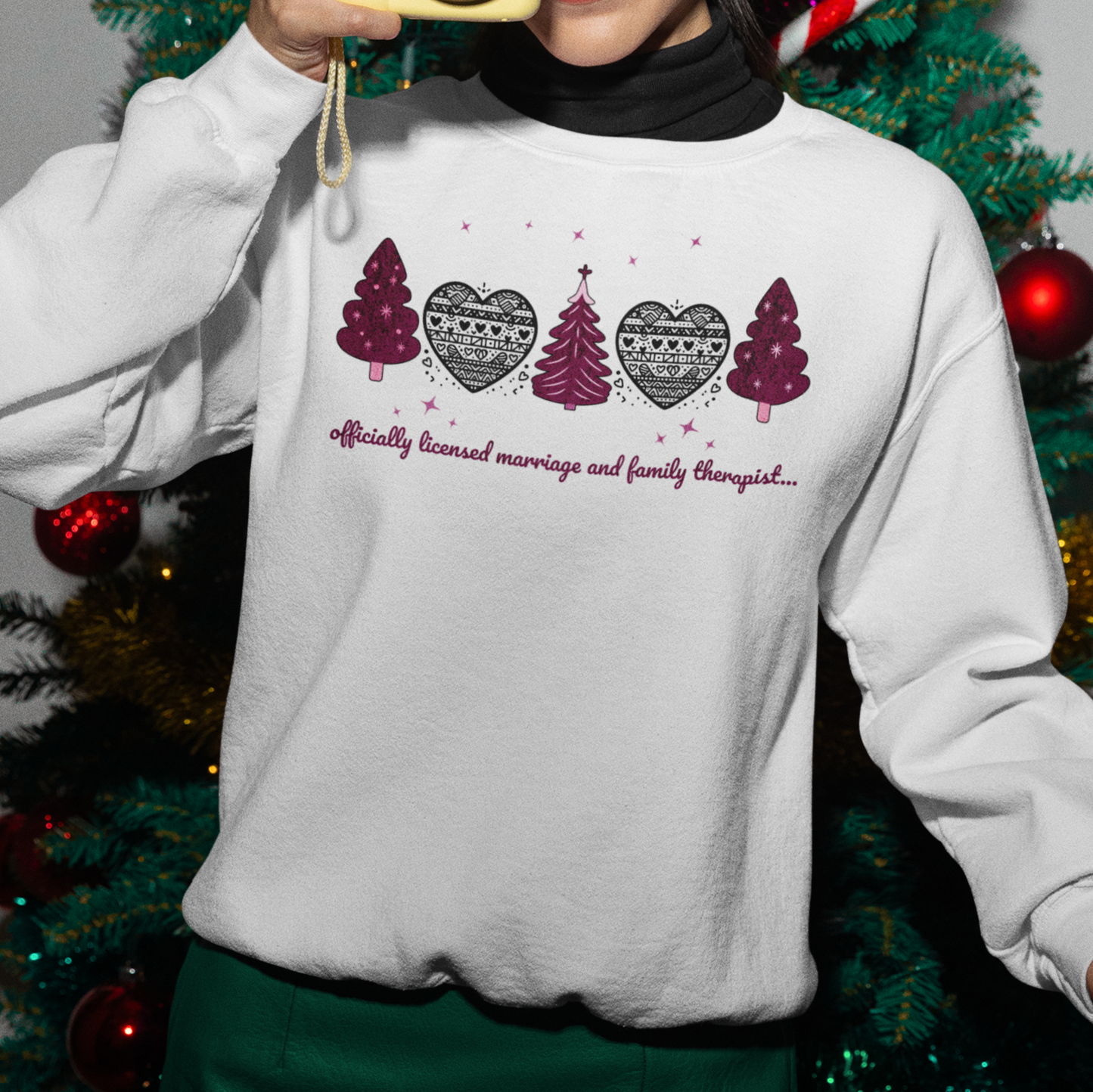 Therapist Sweatshirt - Cozy Unisex Pullover for Licensed Therapists, Christmas sweater gift for her. Christmas sweater gift for him.
