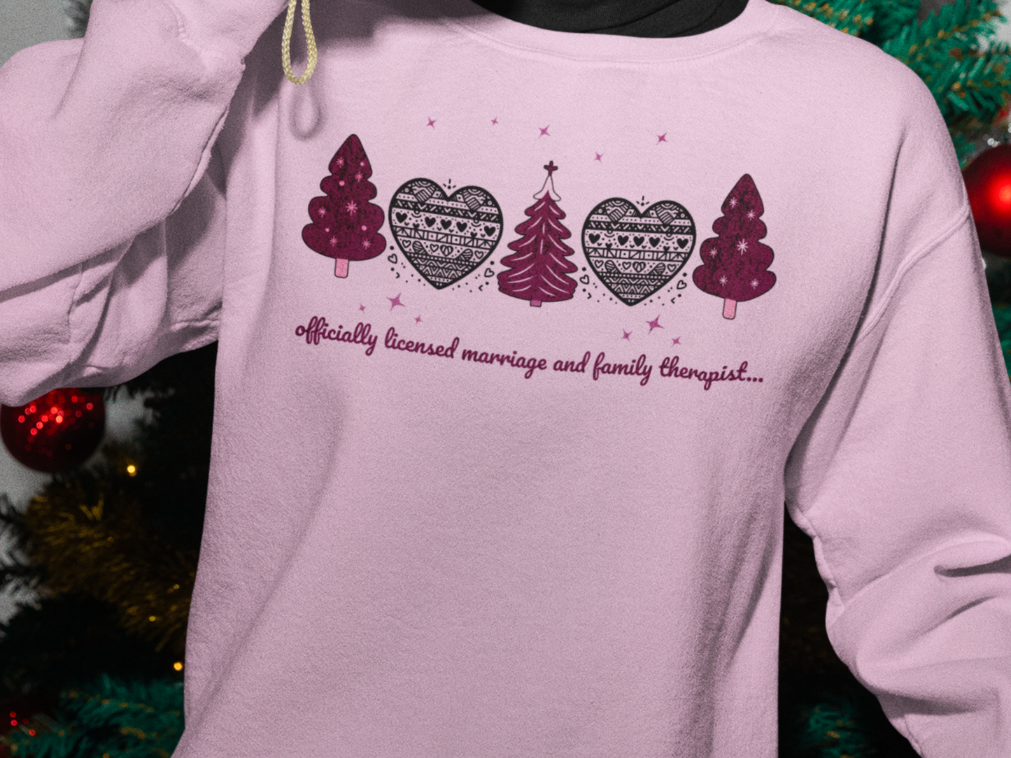 Therapist Sweatshirt - Cozy Unisex Pullover for Licensed Therapists, Christmas sweater gift for her. Christmas sweater gift for him.