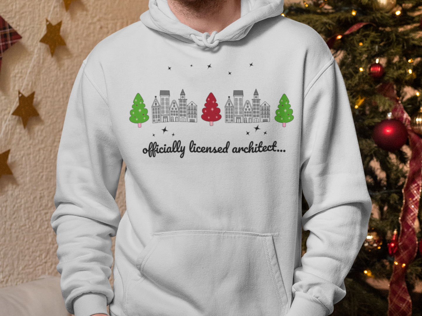 Architect Holiday Unisex Hoodie Sweatshirt - Christmas Gift