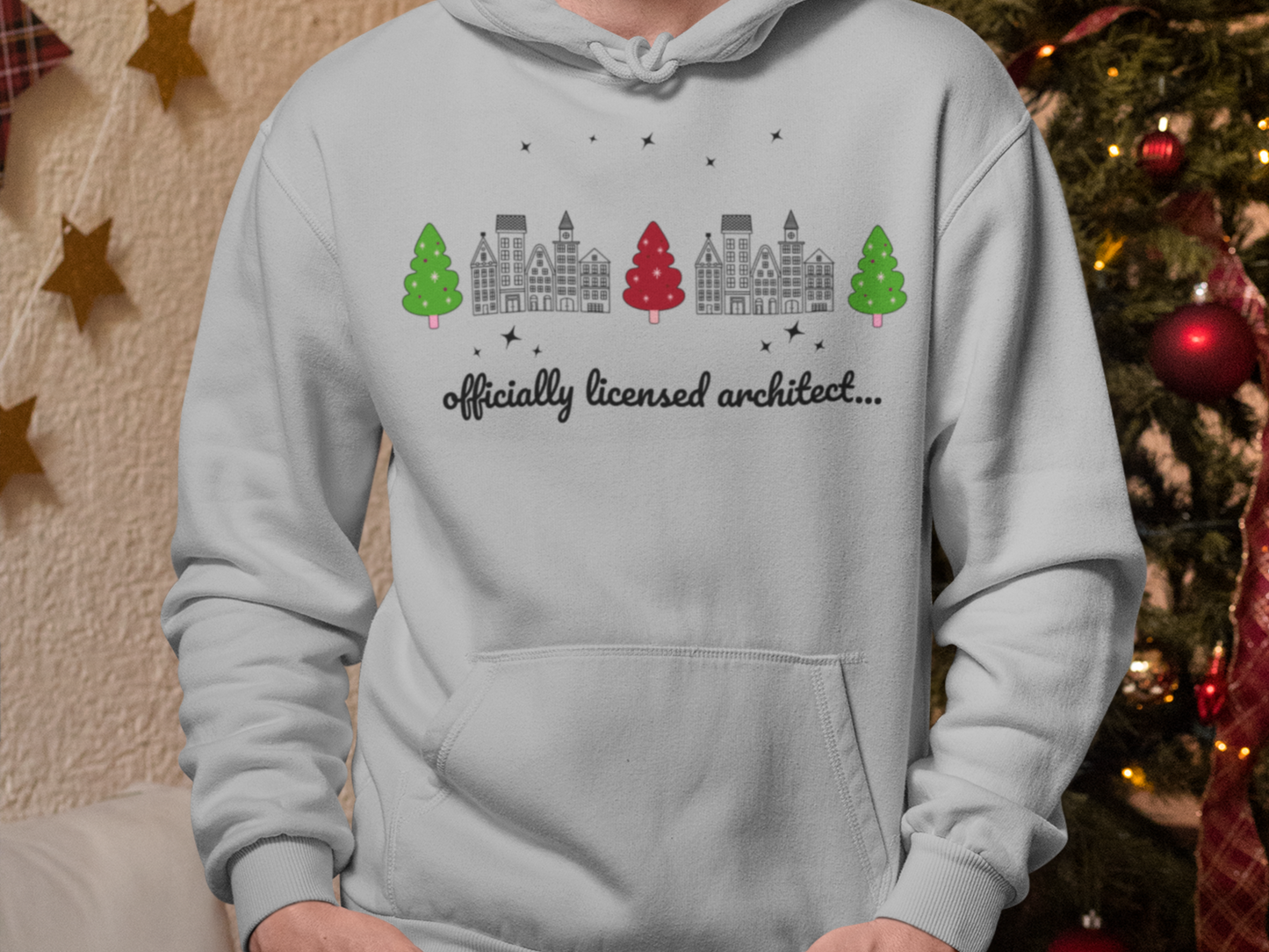 Architect Holiday Unisex Hoodie Sweatshirt - Christmas Gift