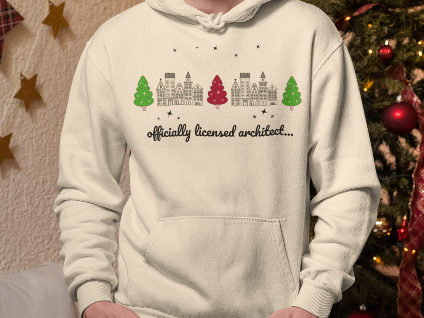 Architect Holiday Unisex Hoodie Sweatshirt - Christmas Gift
