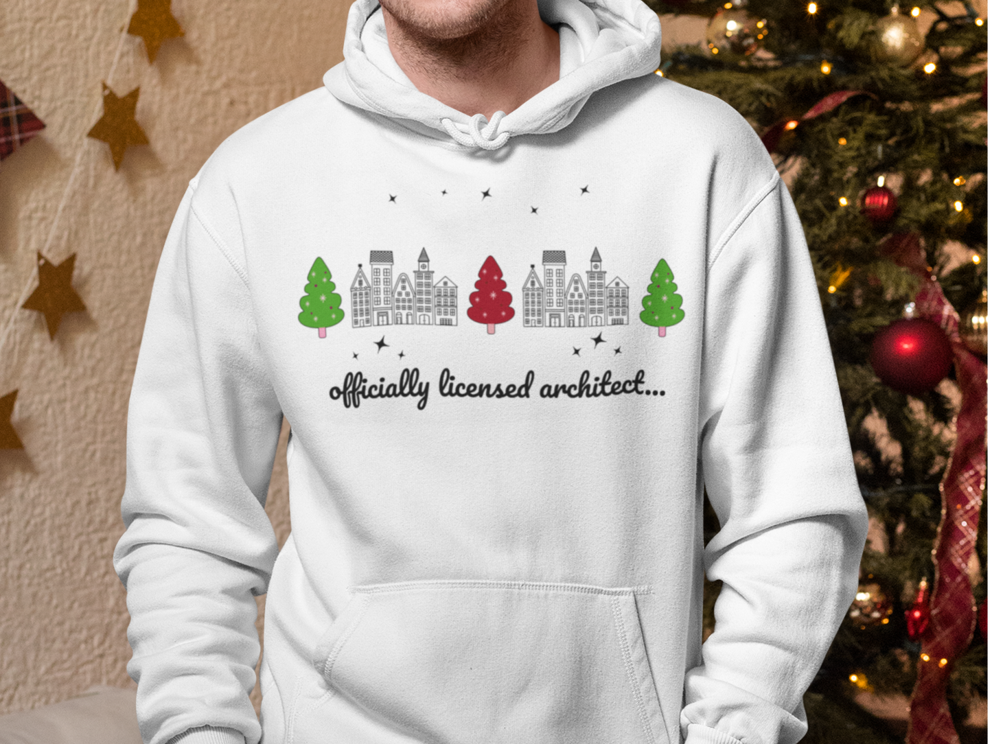 Architect Holiday Unisex Hoodie Sweatshirt - Christmas Gift