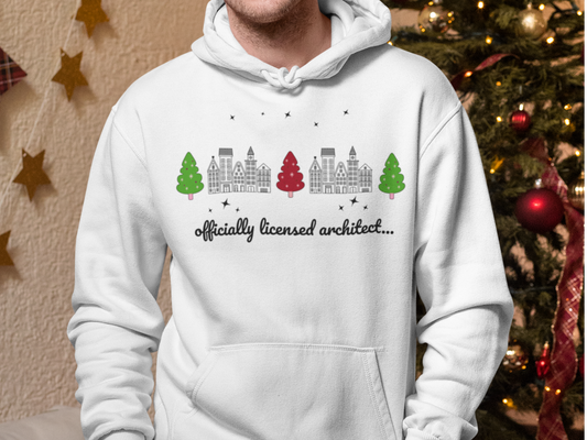 Architect Holiday Unisex Hoodie Sweatshirt - Christmas Gift