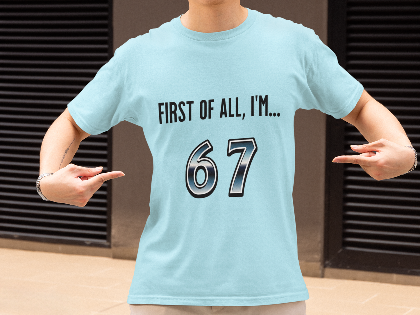 67 T-Shirt | Retro Number Graphic Tee