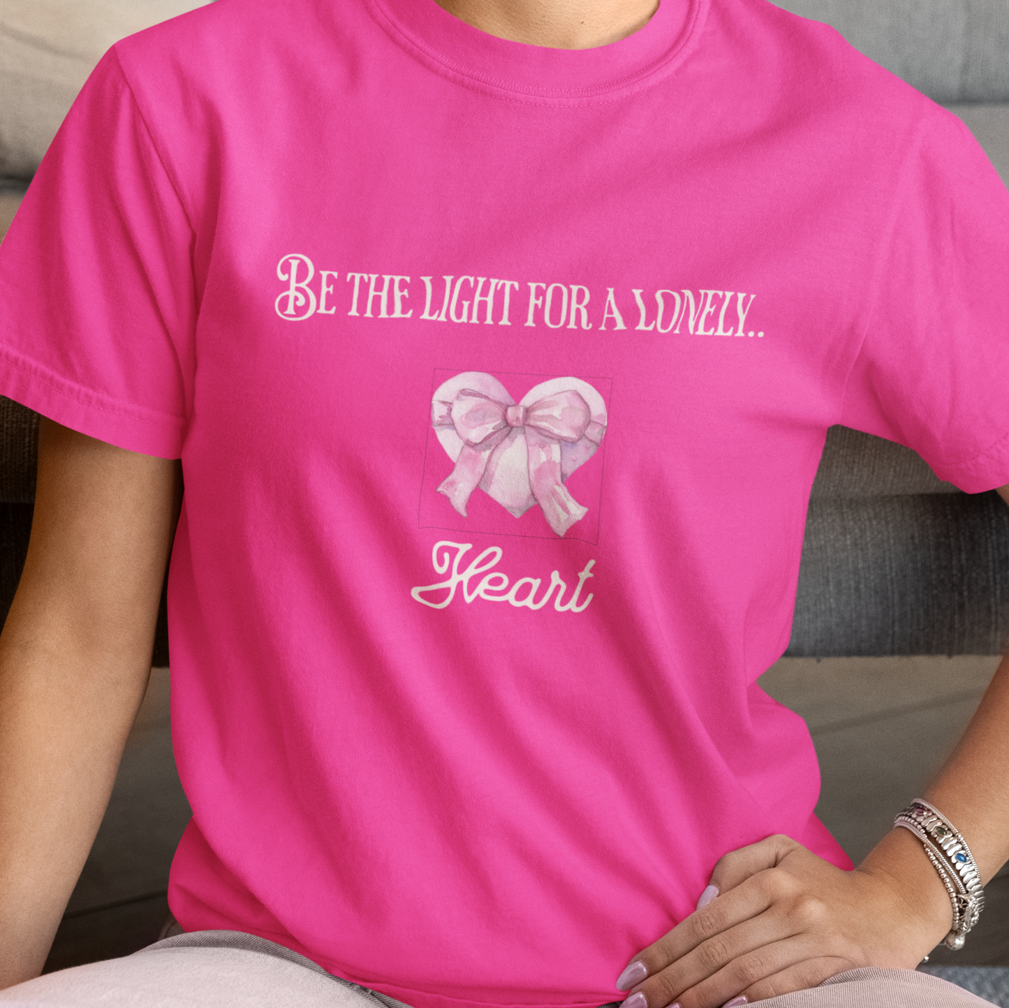 Coquette Heart & Bow Valentine's Day T-Shirt — Love Graphic