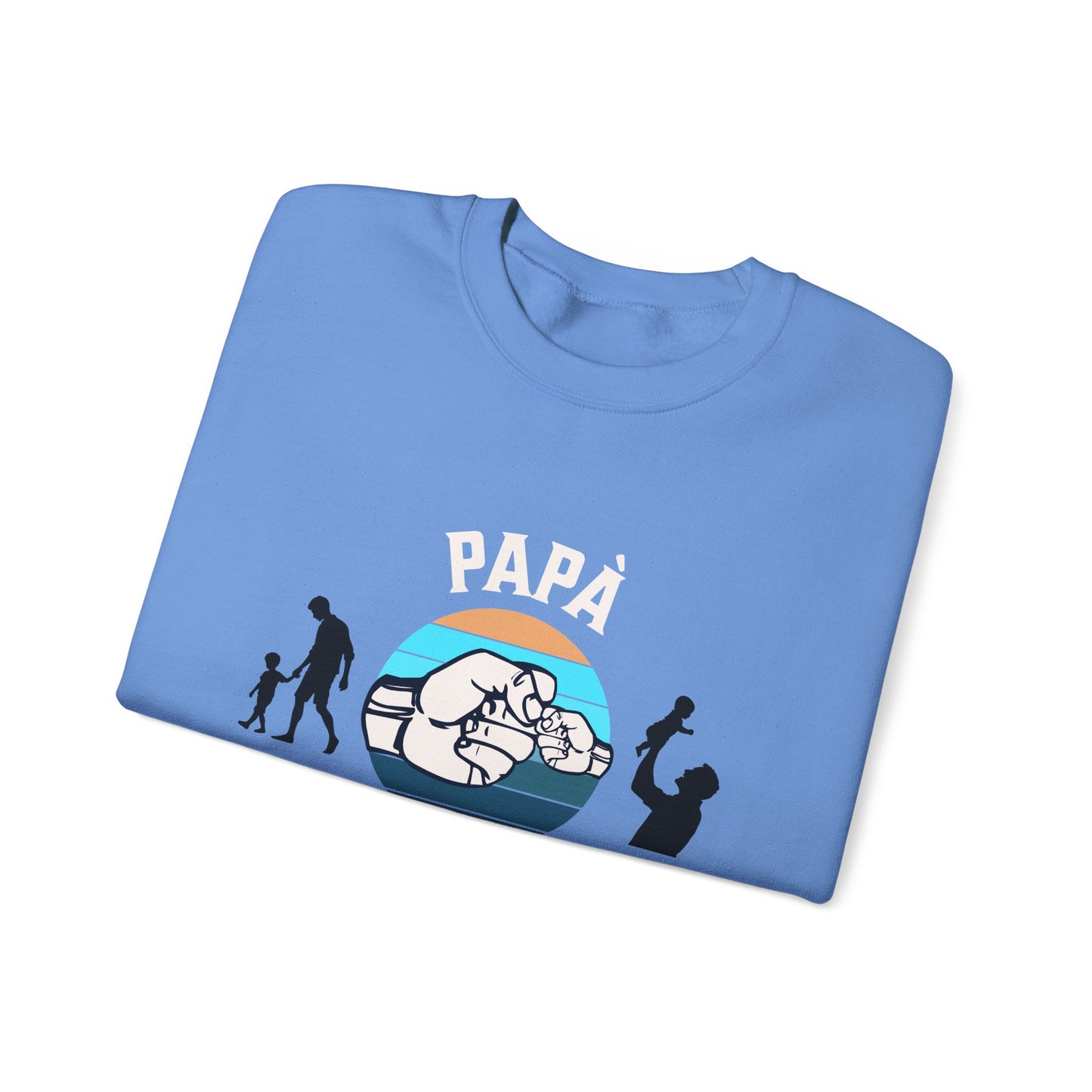 Retro 'Papa Mejor Amigo de Por Vida' Sweatshirt — Vintage Father & Son Fist Bump