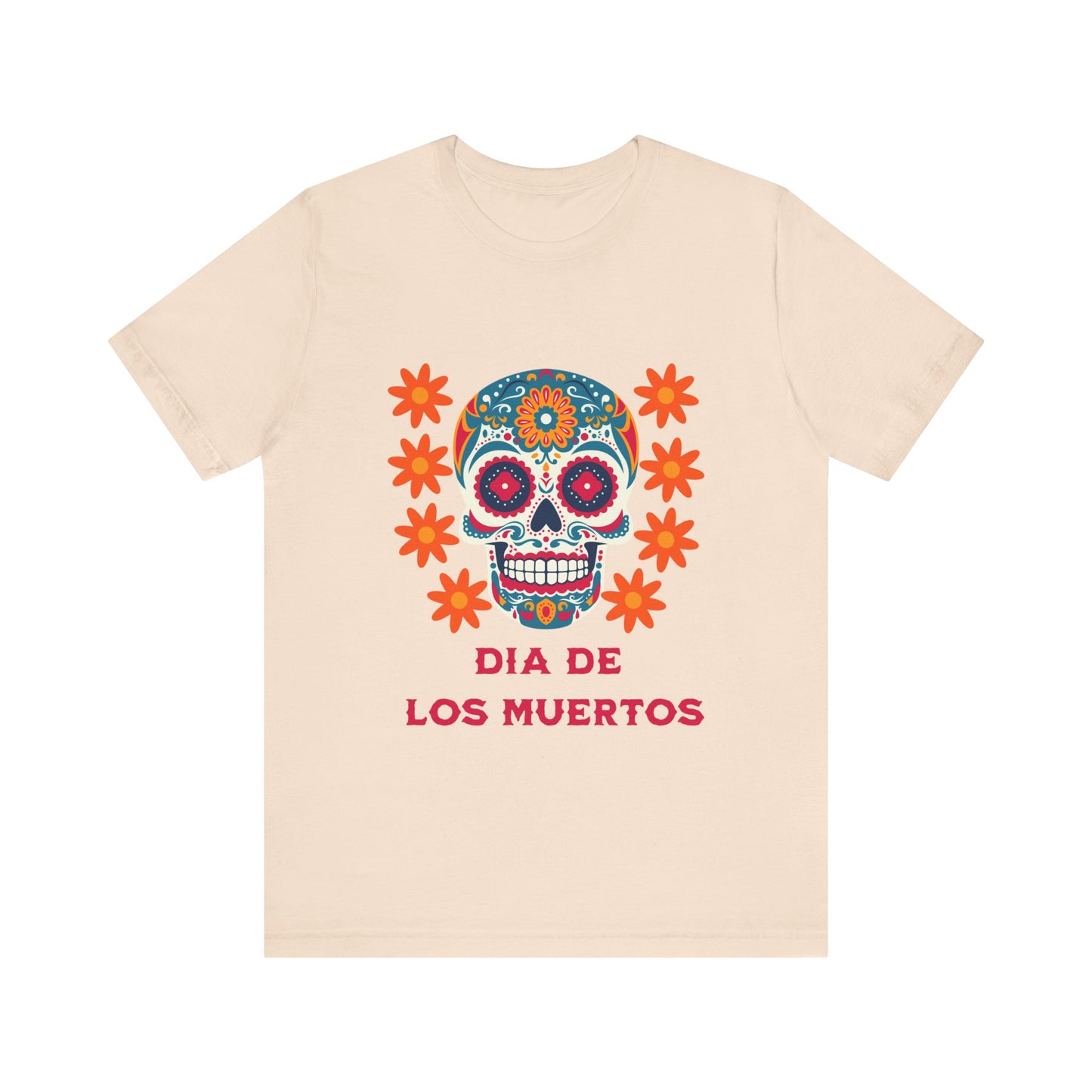Colorful Día de los Muertos t-shirt, Unisex T-Shirt, Day of the Dead Gift, Festival Attire, Dia de Los Muertos Playera, Skull T-shirt