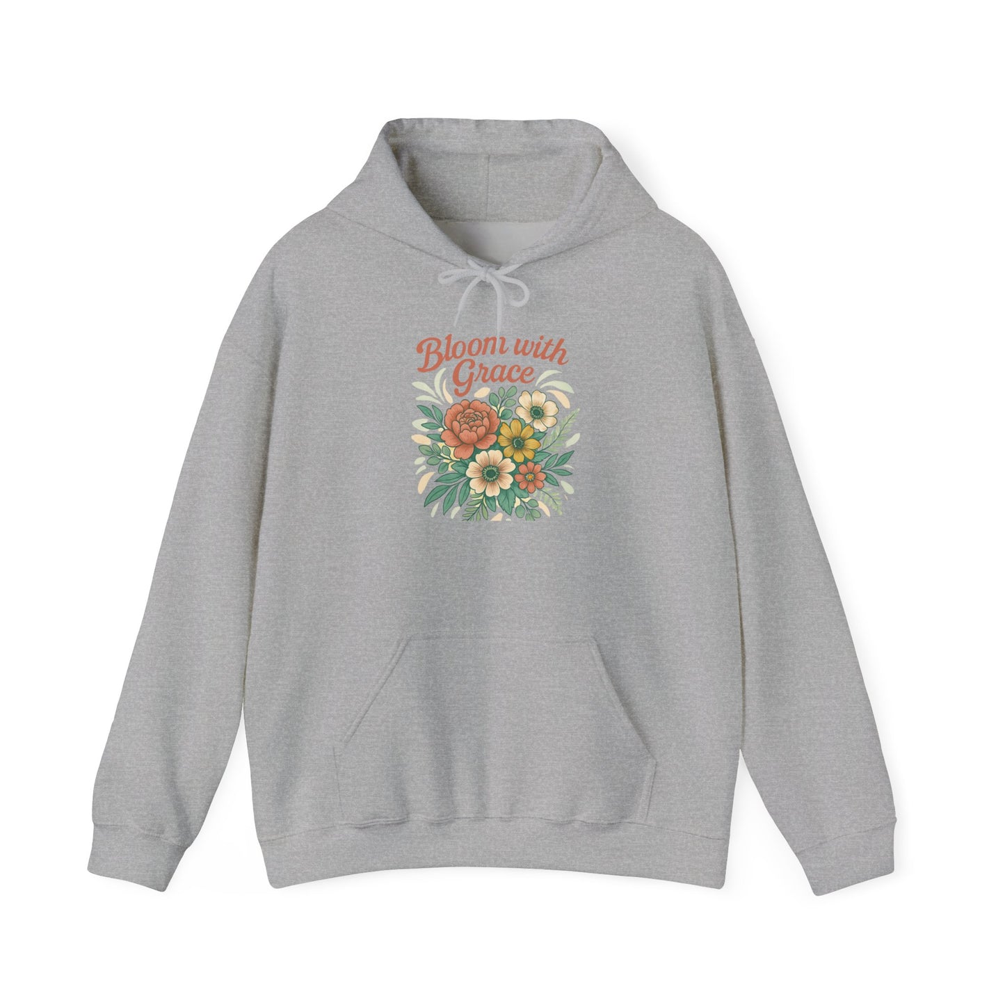 Modern Floral Unisex Hoodie Sweatshirt, Cozy Sweater, Great Gift for Women, Women's Winter Fashion, Flower Pattern Top, Gift for Her, Floral
