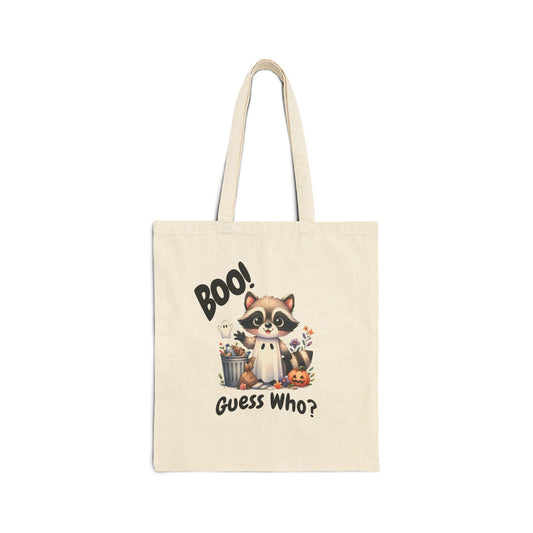 Raccoon Tote Bag, Fun Eco-Friendly Bag for Trick or Treat, Cute Gift for Kids, Back to School Tote, Grocery Bag