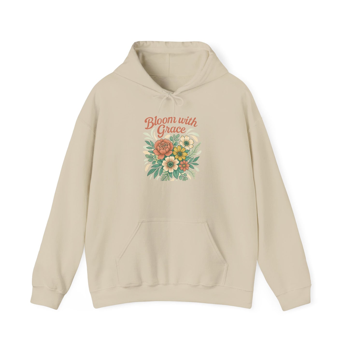 Modern Floral Unisex Hoodie Sweatshirt, Cozy Sweater, Great Gift for Women, Women's Winter Fashion, Flower Pattern Top, Gift for Her, Floral