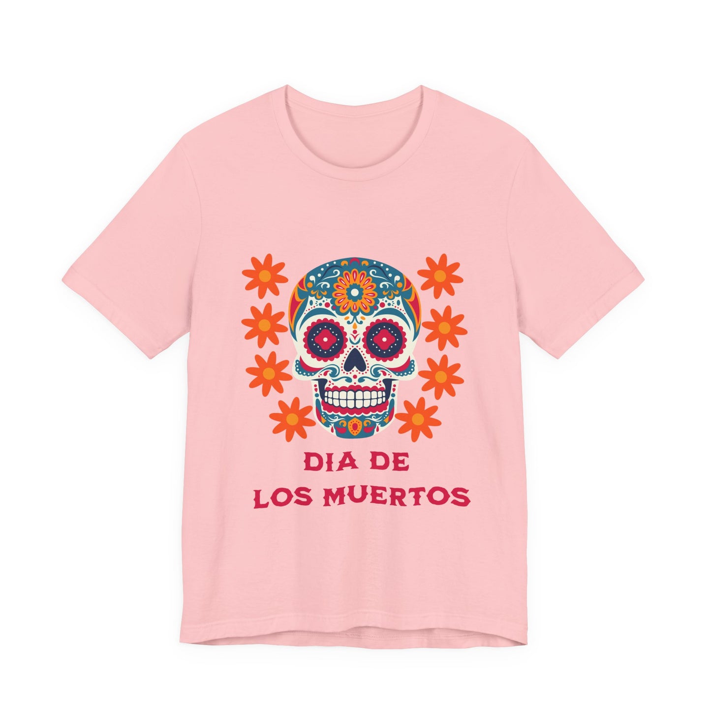 Colorful Día de los Muertos t-shirt, Unisex T-Shirt, Day of the Dead Gift, Festival Attire, Dia de Los Muertos Playera, Skull T-shirt