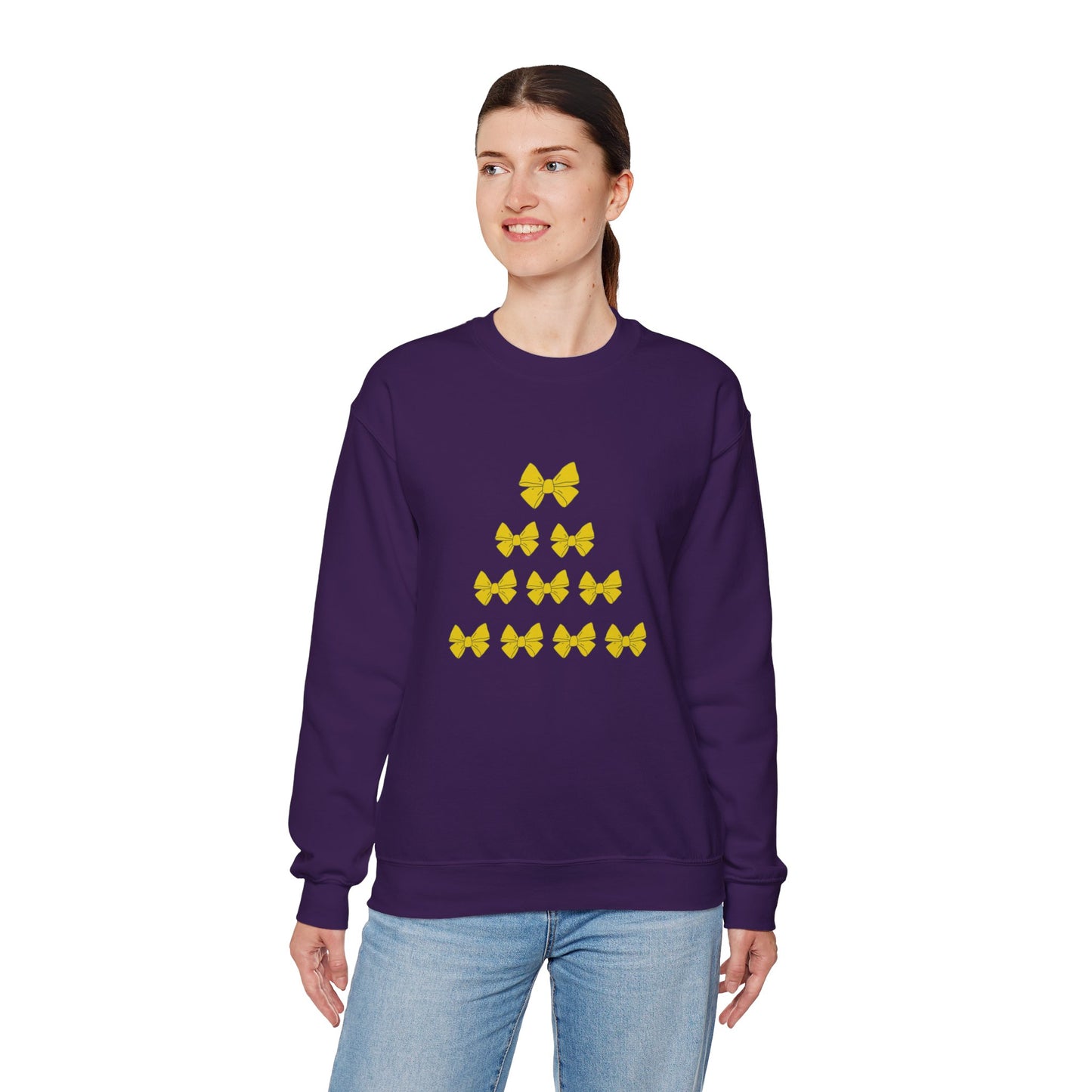 Christmas Tree Bow Sweatshirt — Festive Holiday Sweater Design