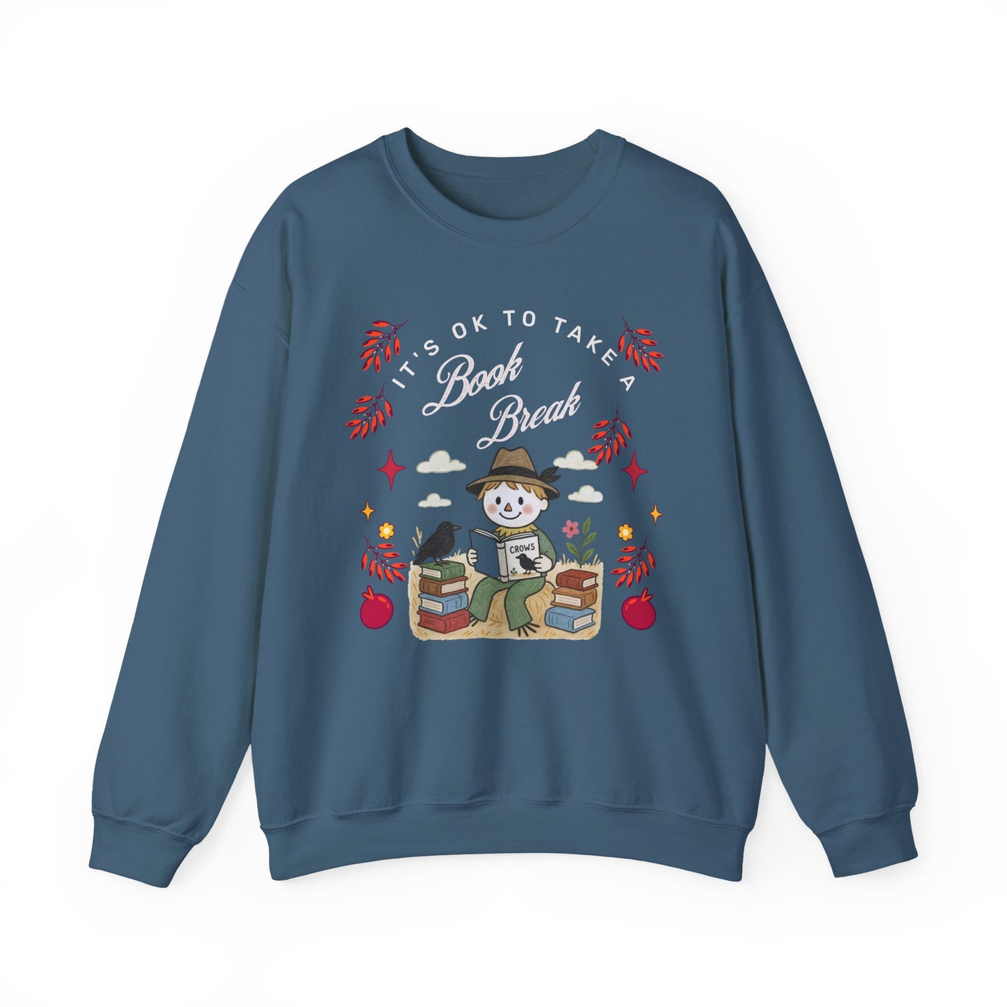 Book Lover Sweatshirt, Reading Enthusiast, Retro Fall Sweatshirt, Comfy Bookworm Pullover, Literary Gift Shirt, Unisex, Reading Sweatshirt