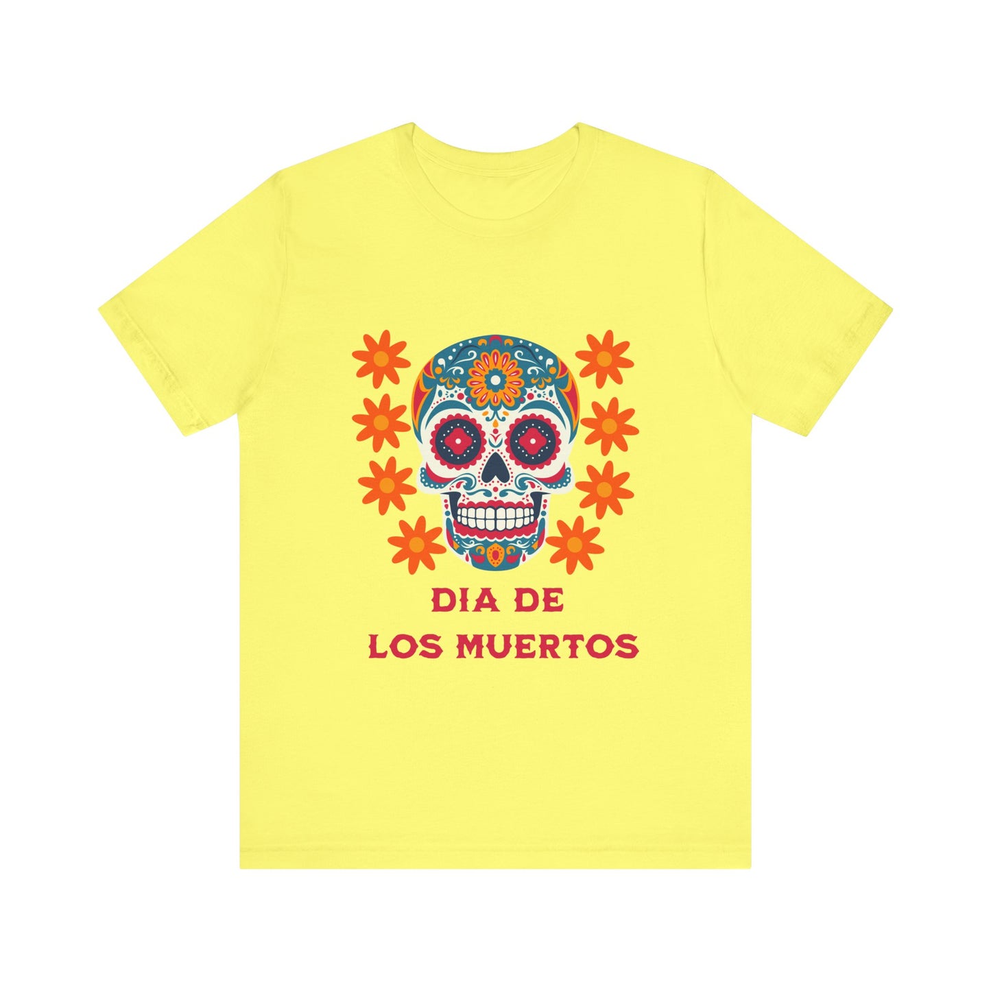 Colorful Día de los Muertos t-shirt, Unisex T-Shirt, Day of the Dead Gift, Festival Attire, Dia de Los Muertos Playera, Skull T-shirt