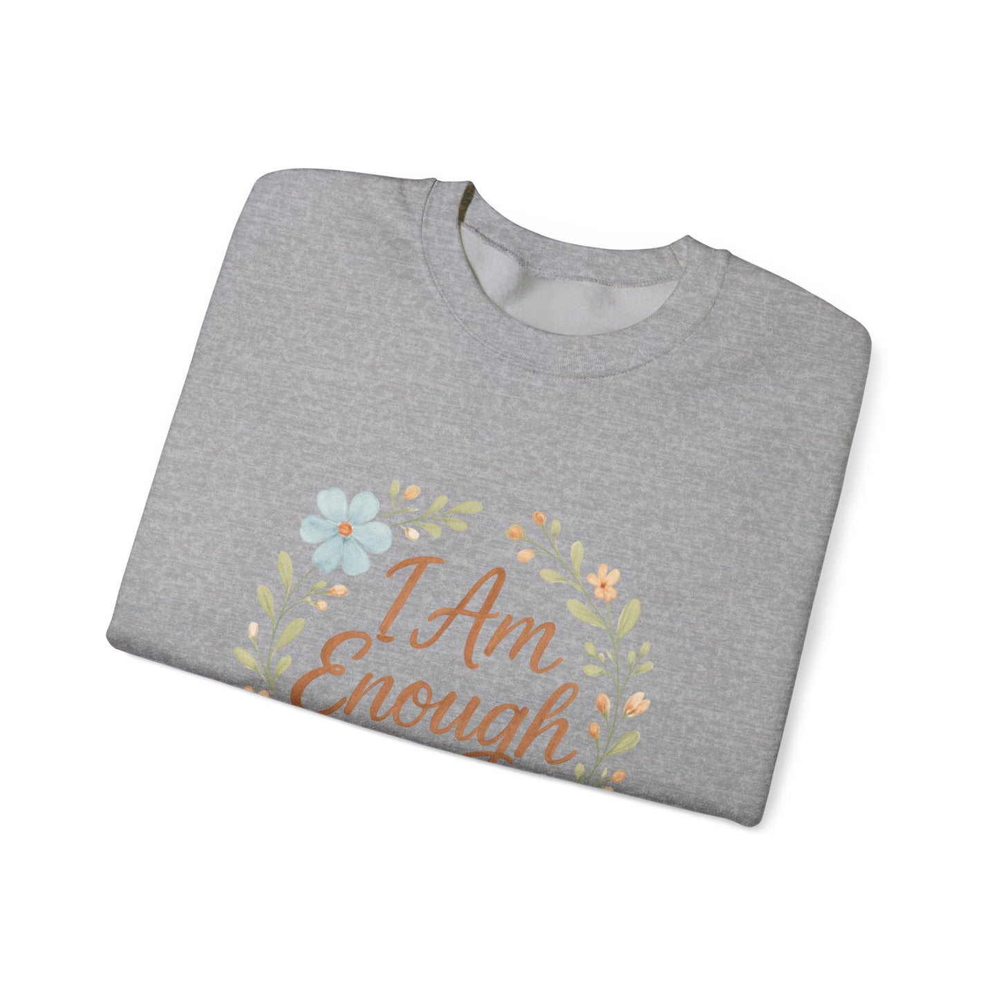 Positive Affirmation sweater, believe in yourself, empowerment message, cozy sweatshirt. Unisex Heavy Blend™ Crewneck Sweatshirt