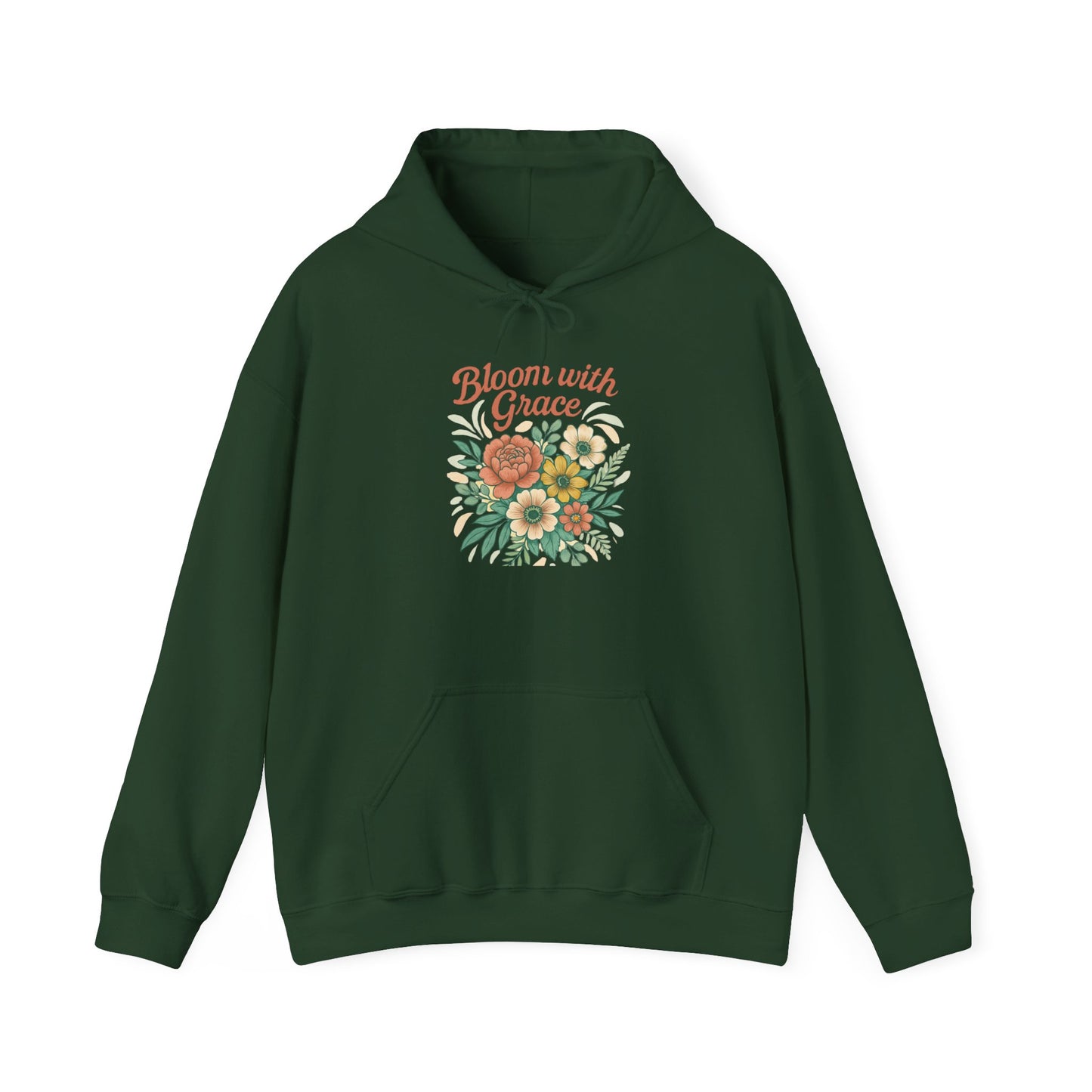 Modern Floral Unisex Hoodie Sweatshirt, Cozy Sweater, Great Gift for Women, Women's Winter Fashion, Flower Pattern Top, Gift for Her, Floral